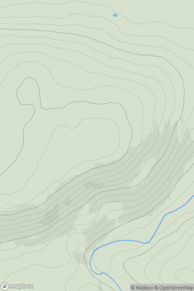 Thumbnail image for Quarry Hill [Tomintoul to Banff] [NJ489255] showing contour plot for surrounding peak